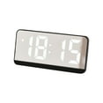 thumbnail image 2 of YgkuHd Bedside Clock Mirror Clock Multifunction Clock With Temperature Display LED Clock Large Font Bedside Alarm Clock With Date Display, 2 of 7