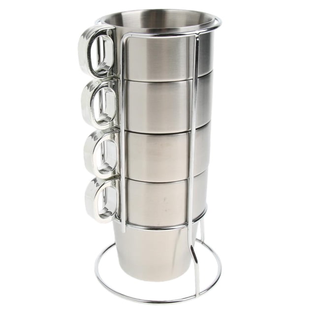 Tazas de acero inoxidable DYNWAVEMX Taza de café de acero inoxidable