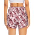 thumbnail image 2 of Lsque Orchids Flowers Printed Women's Running Shorts with Liner Pockets,Elastic Quick Dry Workout Athletic Gym Yoga Shorts,Womens High Waist Shorts-, 2 of 9