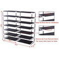 thumbnail image 4 of AGASY Shoe Rack Portable Storage Free Standing Shoe Organizer with Non-Woven Fabric Cover (Black), 4 of 4