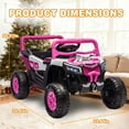 thumbnail image 6 of ThunderBolt 12V 2 Seater Kids Ride On Car, 2.4G Remote Control Electric UTV with Swing & Slow Start, LED Lights & Music Player, Anti-Slip Wheels, Dual Motors, Long-Lasting Battery for Boys Girls, 6 of 21