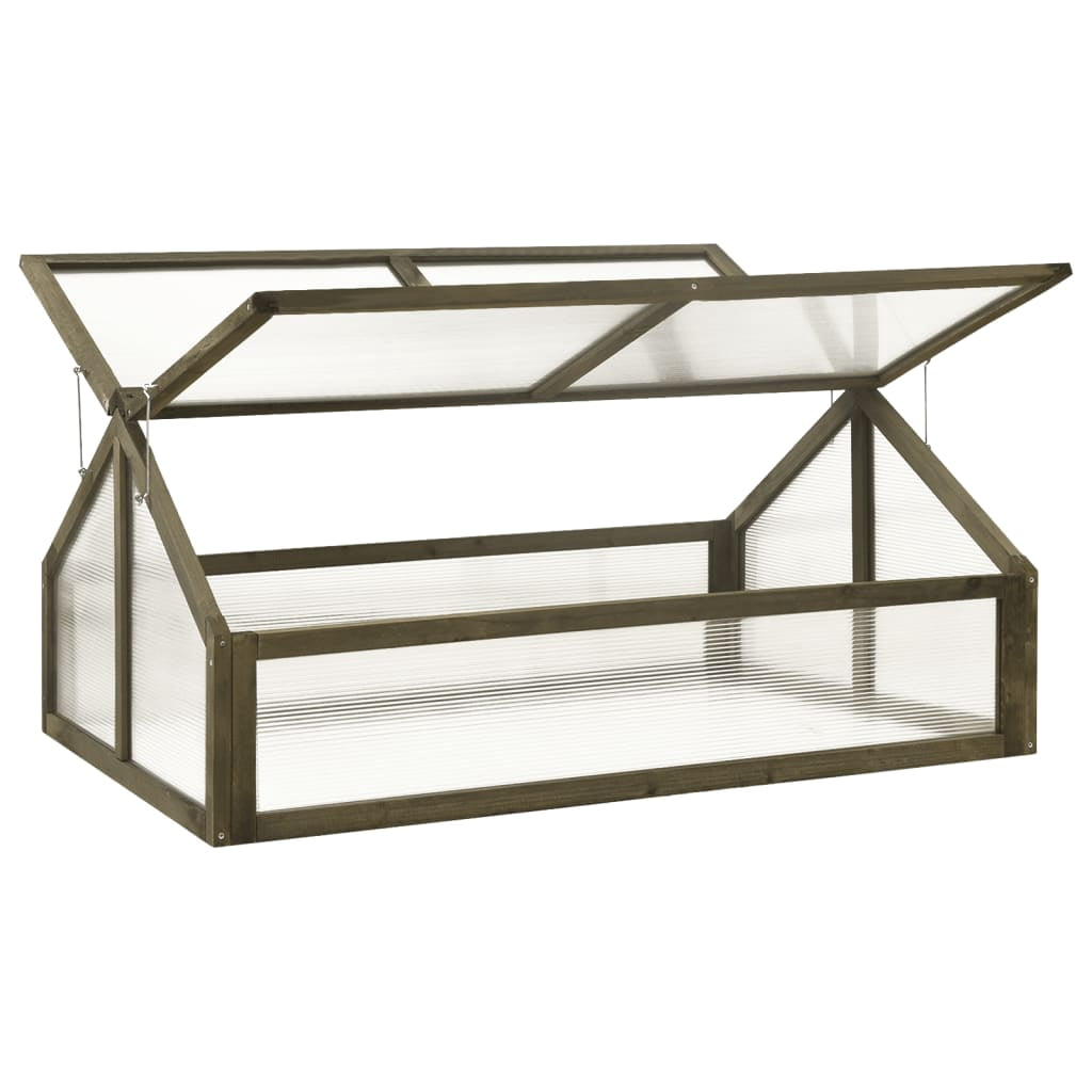 vidaXL Greenhouse Outdoor Grow House Green House for Plant Growing Firwood