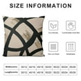 thumbnail image 5 of SHANXI Black and Tan Pillow Covers, Modern Abstract Art Line Decorative Throw Pillow Cases Neutral Minimalist Style Cushion Covers Seasonal Gift Farmhouse Sofa Couch Bed Decor 22x22in, 5 of 5