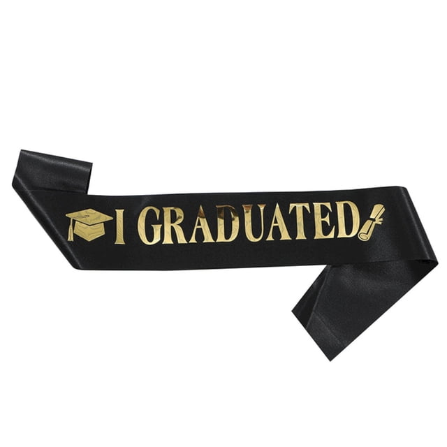 Gkeoshab Party Balloon 2025 Graduation Season Fashion Etiquette Shoulder Strap Ribbon Belt Graduation Decoration Graduation Customized Accessories Suitable For Male And Female Bachelor's