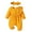 Yellow*, variant on RUTAYY Children Boys Girls Jumpsuits Autumn Winter Double Layer Crepe with Waistband and Long Pants Headband Elegant Holiday Romper