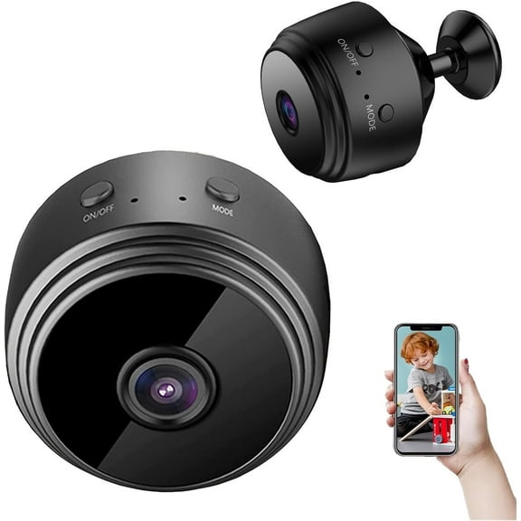 Mini Security Camera Outdoor - Festberg Vivo Cam Mini Camera, WiFi Mini Camera 1080 HD, Plug and Play with Intelligent Audio for Baby & Pet Monitoring