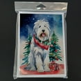 thumbnail image 3 of Old English Sheepdog Christmas Greeting Cards Pack of 8 7 in x 5 in, 3 of 3