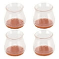 thumbnail image 3 of 16 protectores de suelo para patas de silla, transparentes, redondos, resistentes a los arañazos, silenciosos, de fieltro de silicona, fundas para muebles, 3,5x3,8x3,3 cm/1,4x1,5x1,3 pulgadas, 3 of 5