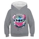 thumbnail image 2 of Sudaderas de algodón para niños de Stitch, sudaderas con capucha de manga larga para primavera y otoño, ropa para niños y niñas, Tops informales con capucha de dibujos animados de Stich, 150cm Gao Jinjia LED, 2 of 2
