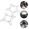 thumbnail image 1 of Phenofice 2Pcs Gas Stove Bracket Stainless Steel Pot Bracket Cooking Support for Friends, 1 of 8