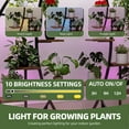 thumbnail image 5 of Uforic 63" Plant Stands Indoors with Grow Lights, Half Moon Metal Storge Shelf,Multiple Pots Metal Flower Stands, 5 of 9