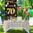 thumbnail image 3 of Black and Gold Birthday Decorations Black and Gold Glitter, Birthday Banner for Birthday Party Decoration Black and Gold Party Decorations Gold and Black Party Decorations, 3 of 9