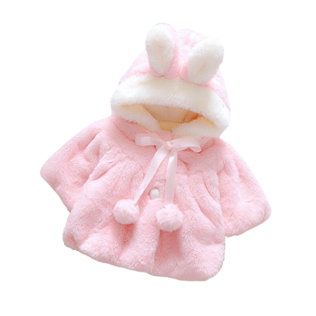 

Suefunskry Baby Infant Girls Fur Winter Warm Coat Outerwear Cloak Jacket Thick Warm Clothes