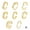 Gold, variant on SSKFHGI Silver 8pcs Various 8-Shaped Arrow Set Foot Ring Pinky Ring Open Adjustable Toe European And American Female Beach Foot Ring