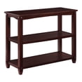 thumbnail image 1 of Scranton & Co 3-Shelf Console Table in Espresso Solid Wood Finish, 1 of 8
