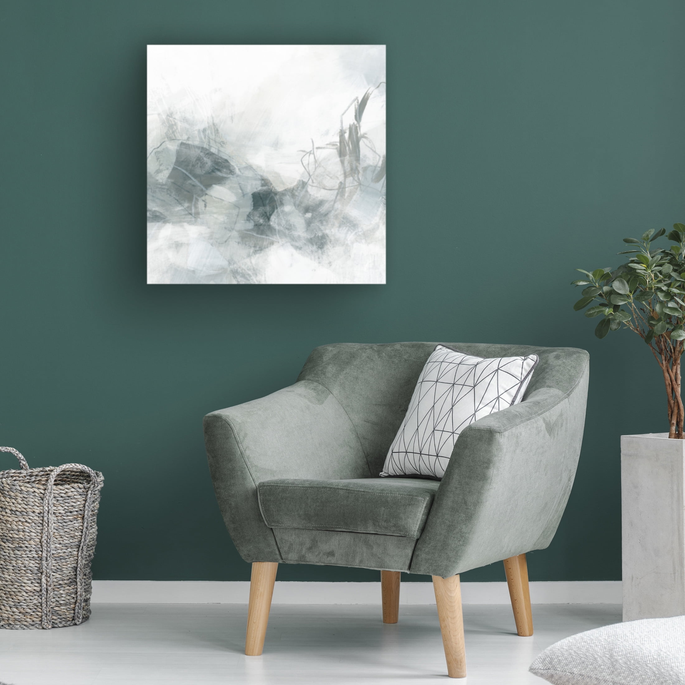 Canvas Wall Art - June Erica Vess 'Stone Mist II' Wall Art for Living Room, Bedroom, or Office Décor by Trademark Fine Art - 18 x 18 Inches