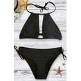 thumbnail image 5 of 2 Pieces Women's Bikini Swimsuits Side Tie Triangle Bottom Swimwear Low Waisted, 5 of 7
