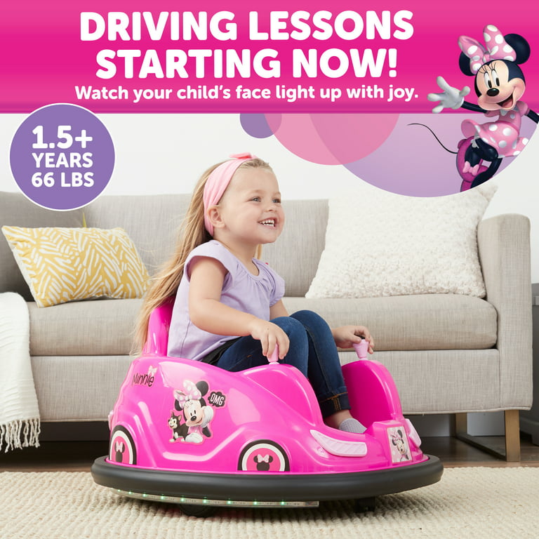 Charger Includes Battery Flybar, Mouse 6V by Car, Disney\'s Bumper Ride Minnie Powered On