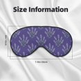 thumbnail image 5 of Naloa Lavender Flowers Print Sleep Mask for Sleeper, Light Blocking Sleeping Eye Mask for Women Men, Eye Shade with Adjustable Strap for Travel, Nap,Meditation, 5 of 7