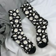 thumbnail image 7 of Ditsy Floral Socks White Flowers Print Trendy Stockings Women Men Soft Breathable Outdoor, 7 of 7