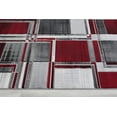 thumbnail image 7 of Boxes/Cubism/Squares Modern Abstract Contemporary Hand Carved Area Rug-Silver/Lava Red/Gray/Black, 7 of 7