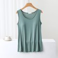 thumbnail image 4 of Birdeem Blouse Femme Unie Décontractée Mode Col Rond Régulier Sans Manches Vêtements de Nuit Hauts, 4 of 12