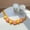 A004Saffron, variant on Cat Dog Cute Knit Flower Pet Collar White Adjustable Woven Puppy Kitten Necklace 1 Piece Colorful Floral Decorated Soft Stretchy Pet Collar for Small Medium Cats Dogs Daily Wear Party Decor