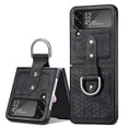 thumbnail image 1 of SaniMore for Samsung Galaxy Z Flip 4 Folding Case with Anti-Slip Strap, Rugged PC Case for Samsung Z Flip 4 Cover with Wireless Charging & Ring Lanyard Full Body Protective Case, Black, 1 of 10