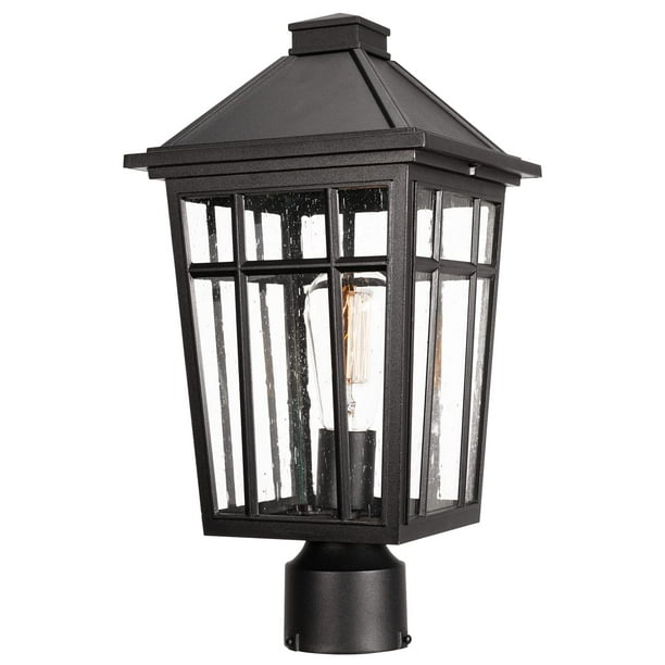 Luz exterior para postes Darkaway, 42 cm, IP65, aluminio negro, 110 V-220 V