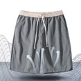 thumbnail image 6 of Mens Shorts Casual Summer Elastic Waist Drawstring Straight Leg Lightweight Knee Length Athletic Shorts with Pockets, 6 of 8