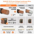 thumbnail image 5 of SUNVIE 12/2 Low Voltage Landscape Wire 250FT Outdoor Light Cable 12 Gauge 2 Conductors, Pure Copper, 5 of 10
