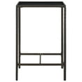 thumbnail image 2 of vidaXL Garden Bar Table Brown 70x70x110 cm Poly Rattan and Glass, 2 of 4