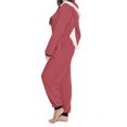 thumbnail image 4 of Aunavey Women One Piece Fleece Pajamas Jumpsuit Hooded Fuzzy Warm Romper Sleepwear, 4 of 5