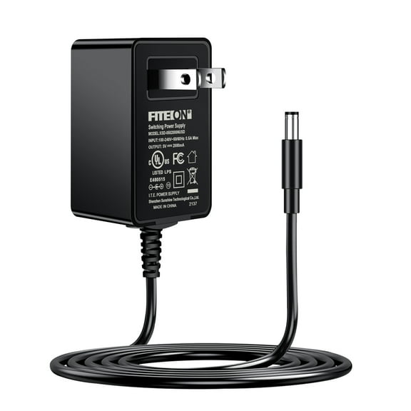 FITE ON [UL Listed] 5V 2A Power Supply Charger (Input AC 100V-240V, Output DC 5 Volt 2 Amp 10 Watt) Adapter Switching Transformer Converter DC 5.5mm x 2.5mm Universal