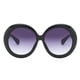 thumbnail image 2 of Gafas de sol retro para mujer Baoblaze Lente gris degradado Marco negro, 2 of 8