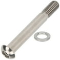 thumbnail image 1 of AMONIDA Seatpost For , Post Screw For ,Saddle Clamp Seatpost Titanium Alloy Screw Gasket For Folding Bicycle, 1 of 8