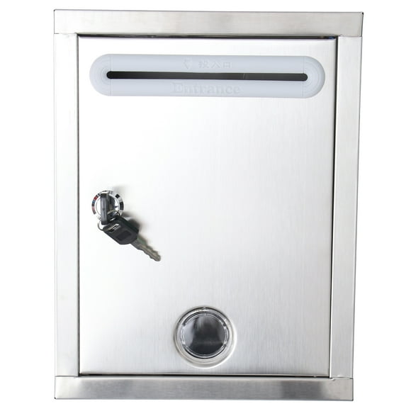 MasteelfCA Petite Boîte aux Lettres de Suggestion en Acier Inoxydable Boîte de Suggestion de Réclamation pour Entreprise