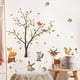 thumbnail image 2 of Calcomanías de pared de animales, calcomanías de pared de árboles forestales, búho, zorro, ciervo, decoración de pared para bebés y niños, 2 of 4
