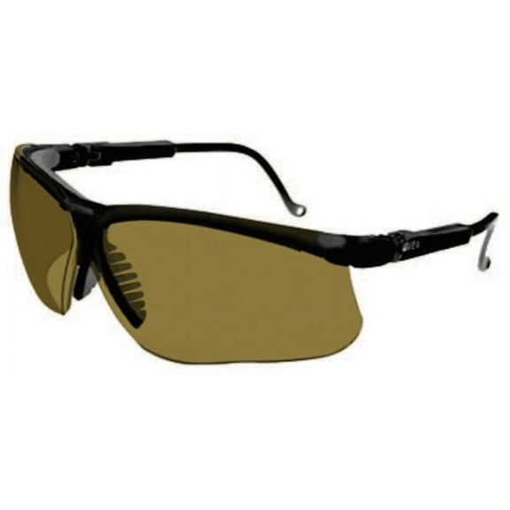 Honeywell Uvex Genesis Eyewear, Espresso Lens, Polycarbonate, Uvextreme, Black Frame