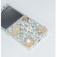 thumbnail image 6 of for Samsung Galaxy Z Flip 6 5G Case,Luxury Bling Diamond Rhinestone Gemstone 3D Perfume Bottle and Flower Gemstone Hard PC Back Cover Case for Women Girls with Galaxy Z Flip 6 5G (2024), 6 of 6