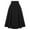 Black, variant on Mrat Jean Skirt for Women Women's Solid Pleated Loose Girls' School Uniform Skirts Hem Long Half Length Bodycon Short Mini Skir Skirt Bodycon Wrap Navy 2XL