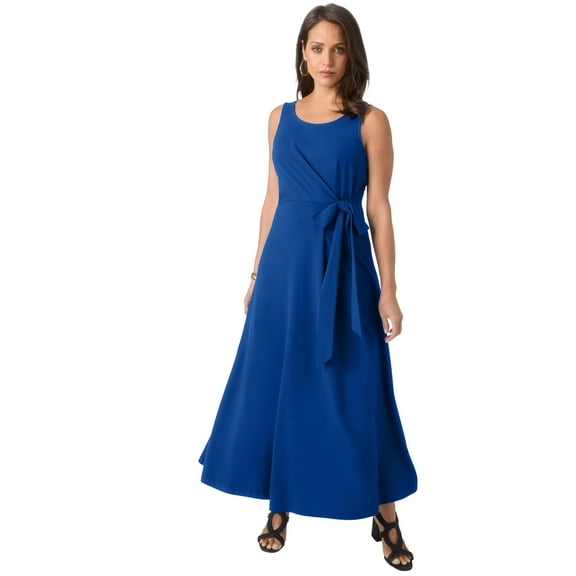 Jessica London Women's Plus Size Side Tie Maxi Dress