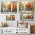 thumbnail image 4 of Designart "Seasonal Birch Birch Wood III" Floral Floater Framed Canvas Art Print, 4 of 7