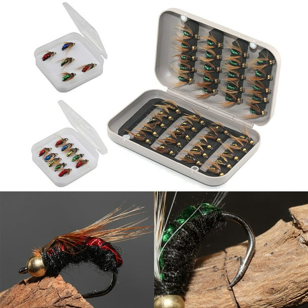 MYG 5/10/40pc Fly hooks Flies Insect Lures Bait Fly Fishing Decoy