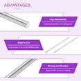 thumbnail image 4 of Uxcell 10 Pcs Aluminum Rods, 3/16" Dia 6"Long Solid Round Rod Stick 6061 Extruded Lathe Bar Stock Aluminum Metal Rods, 4 of 7