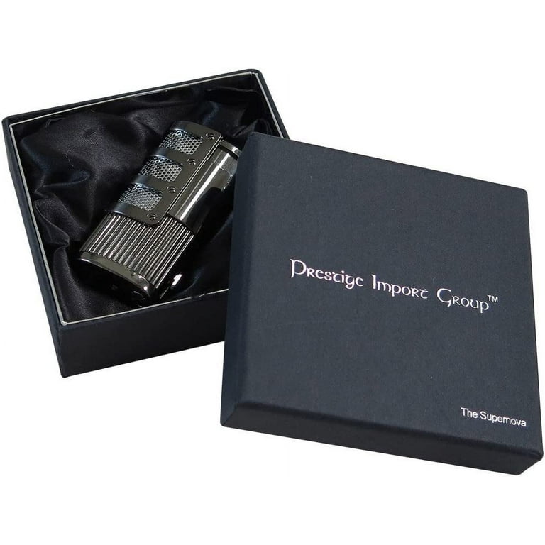【美品】REVOLT SUPER LIGHT FLAME Supernova Triple Flame Torch Lighter w/ Retractable Punch Cutter