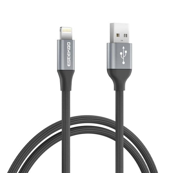 3.3 ft High-Speed Lightning to USB-A Charging and Sync Cable - Black