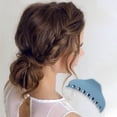 thumbnail image 2 of Unique Bargains 1 Pc Frosted Crescent Hair Clips Hairdo Clip for Home Blue, 2 of 5