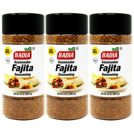 Badia Fajita Seasoning, 9.5 oz - Palatize Pack of 3
