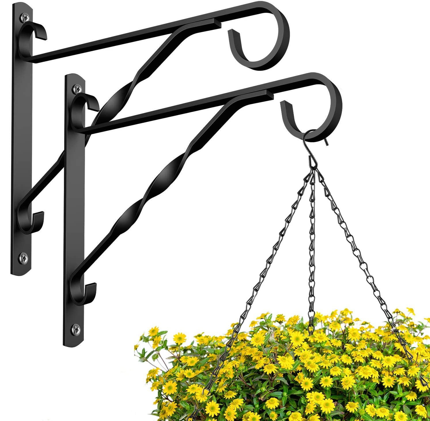 TRIANU Wall Hook Hanging Plant Bracket Decorative Straight Plant Hanger